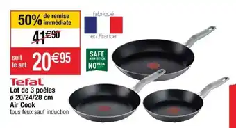 Cora x Carrefour Lot de 3 Poêles offre
