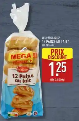 ALDI Les Pâtissades 12 Pains au Lait offre