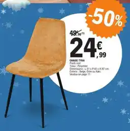 E.Leclerc CHAISE TYKA offre