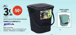 E.Leclerc POUBELLE À COMPOST 6 L offre
