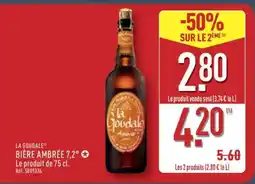 ALDI LA GOUDALE BIÈRE AMBRÉE 7.2° offre