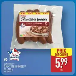 ALDI LE MARSIGNY SAUCISSES FUMÉES offre