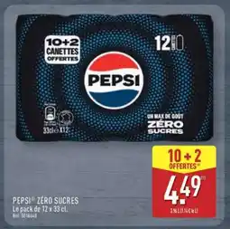 ALDI PEPSI ZÉRO SUCRES offre