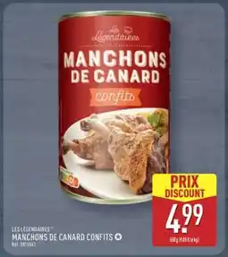 ALDI MANCHONS DE CANARD CONFITS offre