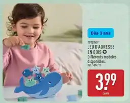 ALDI TOYLINO JEU D’ADRESSE EN BOIS offre