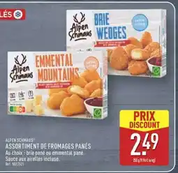 ALDI ALPEN SCHMAUS ASSORTIMENT DE FROMAGES PANÉS offre