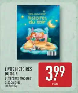 ALDI LIVRE HISTOIRES DU SOIR offre