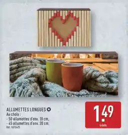 ALDI ALLUMETTES LONGUES offre