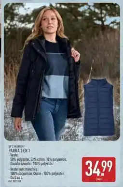 ALDI PARKA 3 EN 1 offre