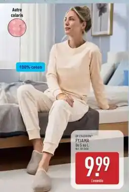 ALDI UP2FASHION PYJAMA offre