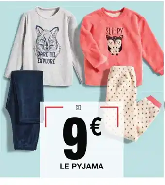 Cora x Carrefour Pyjama Velours Enfant offre