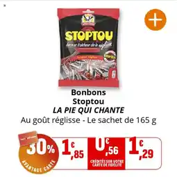Coccinelle Supermarché Bonbons stoptou la pie qui chante offre