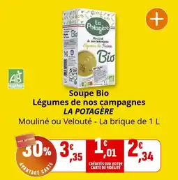 Coccinelle Supermarché Soupe bio légumes de nos campagnes la potagère offre