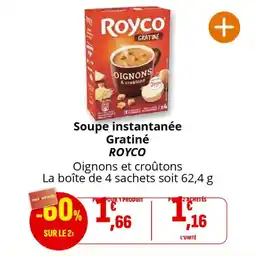 Coccinelle Supermarché Soupe instantanée gratiné royco offre