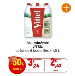 Coccinelle Supermarché Eau minérale vittel offre