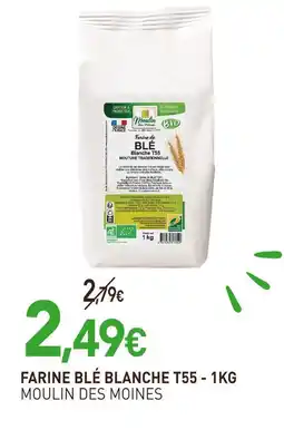 naturéO Moulin des moines farine blé blanche t55 offre