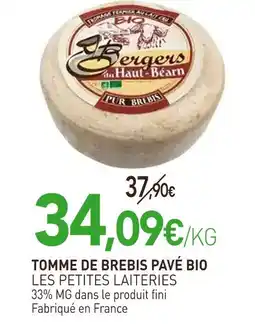 naturéO Les petites laiteries tomme de brebis pavé bio offre