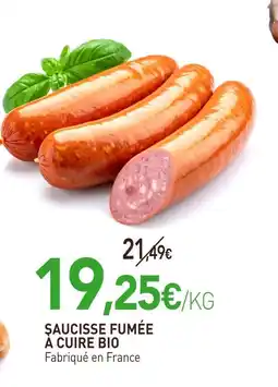 naturéO Saucisse fumée à cuire bio offre