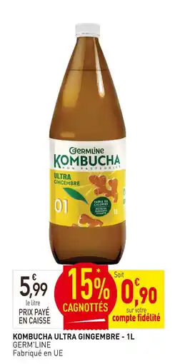 naturéO Germ'line kombucha ultra gingembre offre