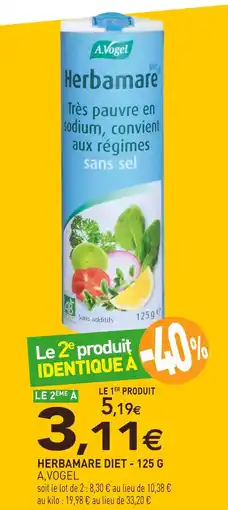 naturéO A.vogel herbamare diet - 125 g offre