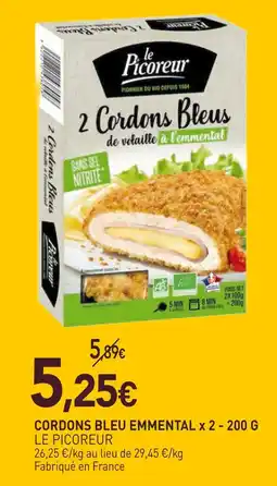 naturéO Le picoreur cordons bleu emmental offre