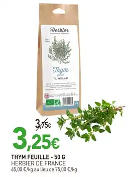naturéO Herbier de france thym feuille - 50 g offre