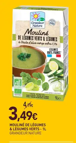 naturéO Grandeur nature mouliné de légumes & légumes verts - 1l offre