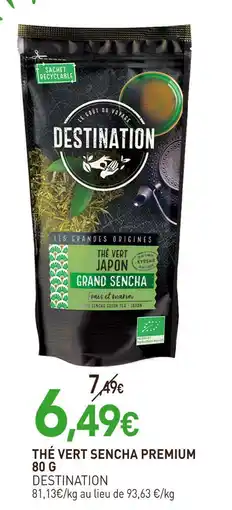 naturéO Destination thé vert sencha premium offre