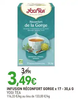 naturéO Yogi tea infusion réconfort gorge offre