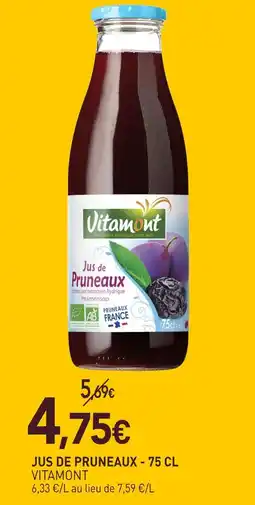naturéO Vitamont jus de pruneaux offre