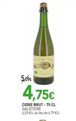 naturéO Galotiere cidre brut offre