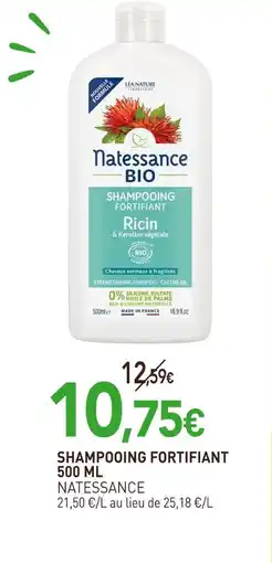 naturéO Natessance shampooing fortifiant ricin & kératine végétale offre