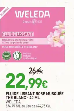naturéO Weleda fluide lissant rose musquée thé blanc offre