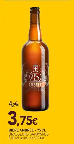naturéO Brasseurs savoyards bière ambrée offre