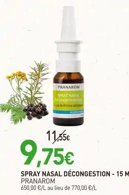 naturéO Pranarom spray nasal décongestion 15 ml offre