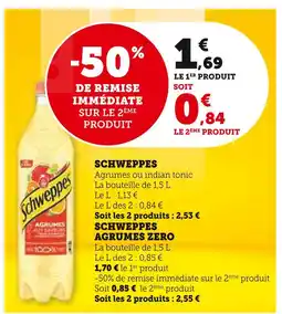 Super U Schweppes offre