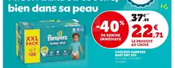 Super U Pampers couches baby dry xxl offre