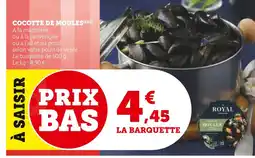 Super U Royal cocotte de moules offre