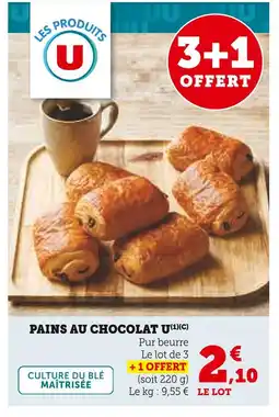 Super U U pains au chocolat offre