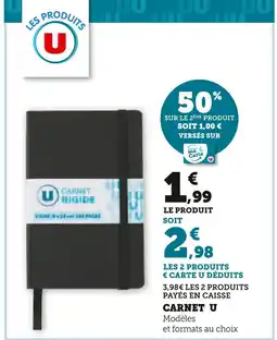 Super U U carnet offre