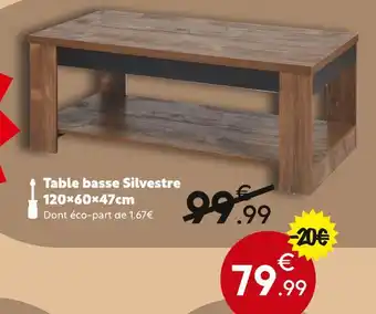 Maxi Bazar Table basse silvestre offre