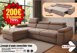 Maxi Bazar Canapé d'angle convertible trino offre