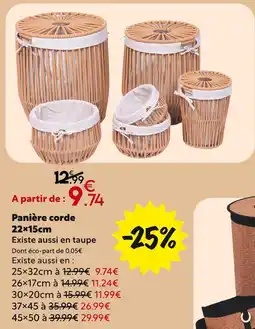 Maxi Bazar Panière corde offre