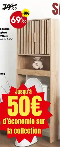 Maxi Bazar Meuble dessus wc 1 étagère offre