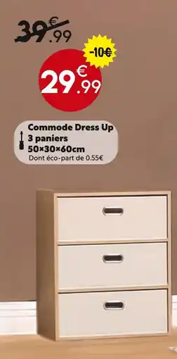 Maxi Bazar Commode dress up 3 paniers offre