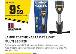 Tout faire matériaux Varta lampe torche day light multi led f20 offre