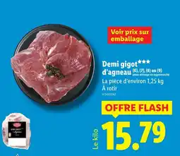 Lidl Demi gigot d'agneau offre