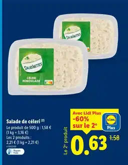 Lidl Saladinettes salade de céleri offre