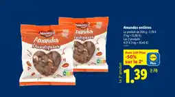 Lidl Navarre amandes entières offre