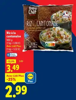 Lidl Toque du chef riz à la cantonais offre